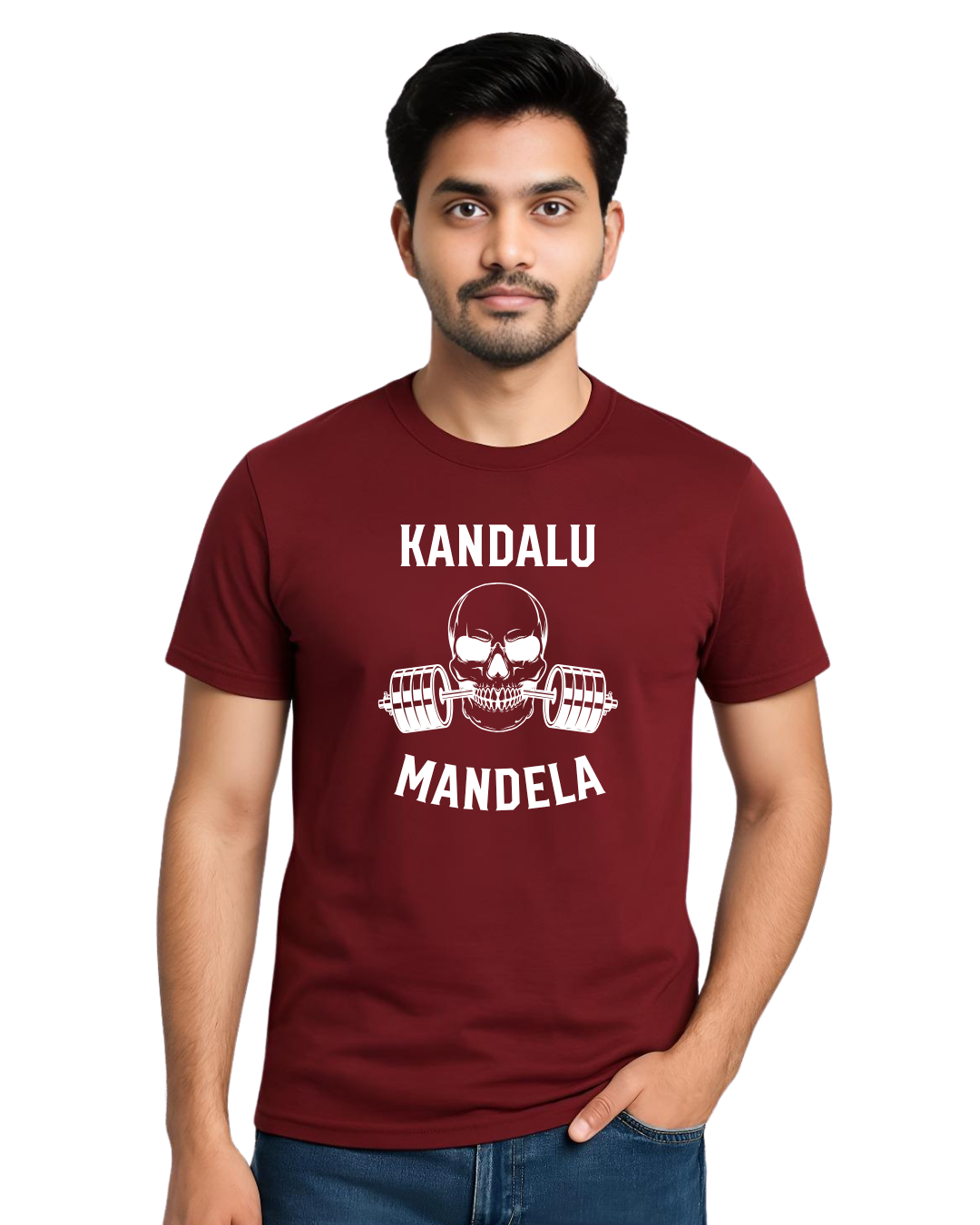 Kandalu mandela - Maroon (1) Kandalu Mandelu - Image 1