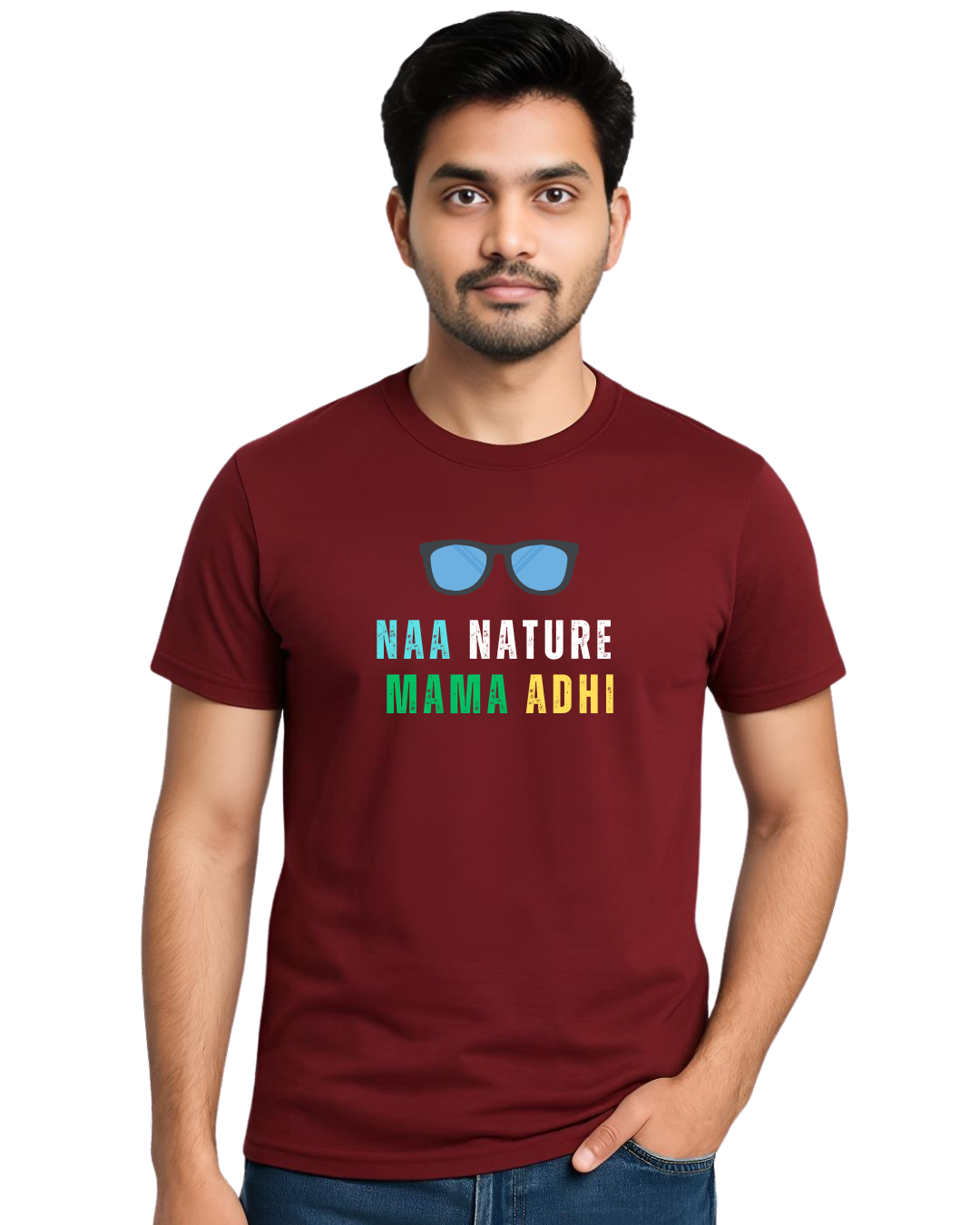 Na Nature Mama Idhi - Maroon Naa Nature Mama adhi - Image 6