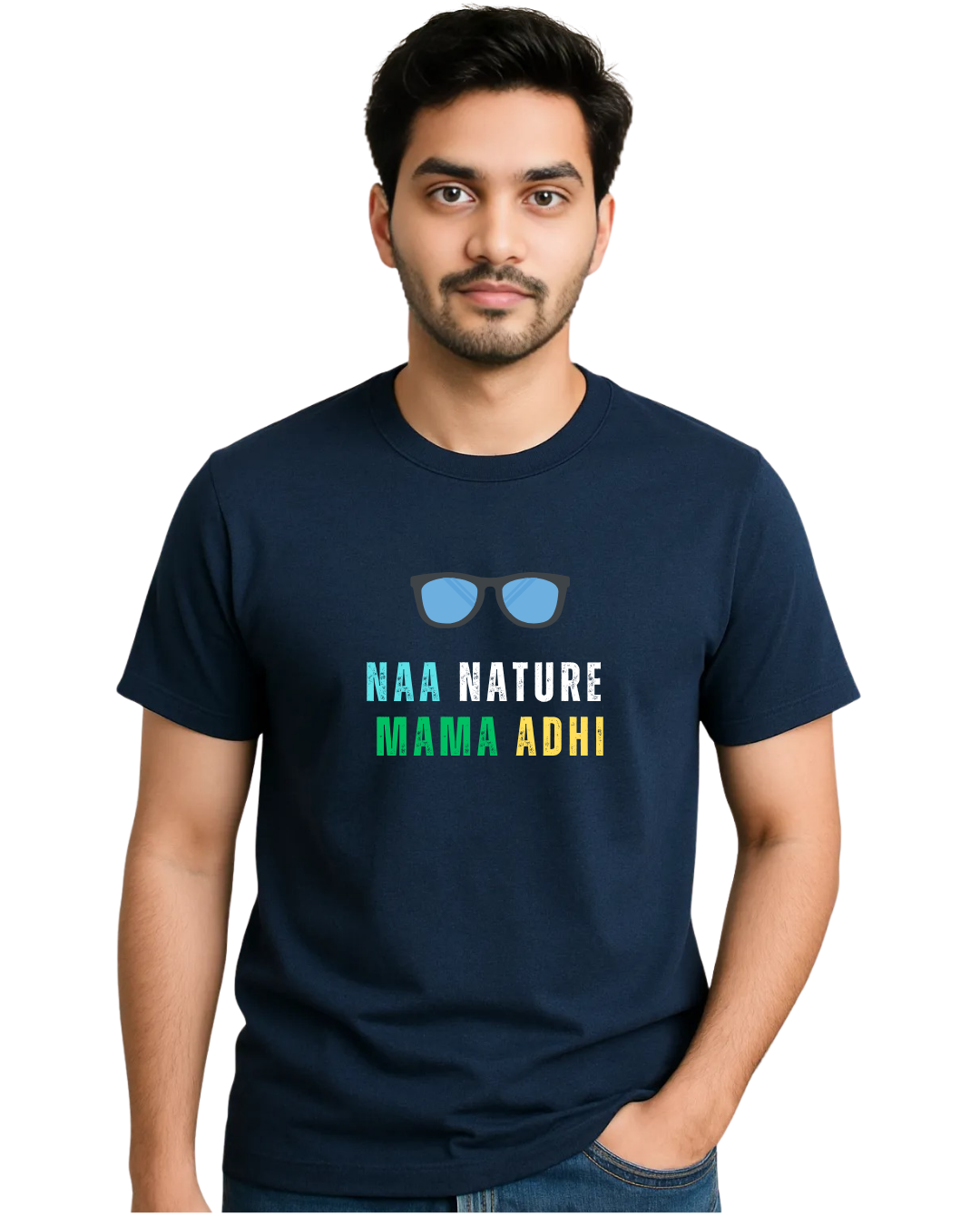 Naa Nature mama adhi - Navy Blue Naa Nature Mama adhi - Image 4