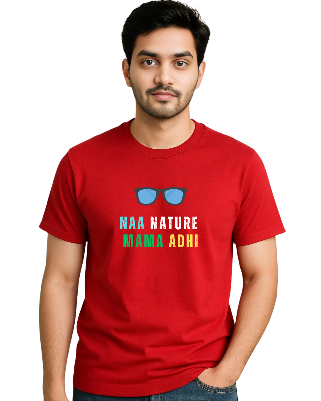 Naa Nature mama adhi - Red Naa Nature Mama adhi - Image 3