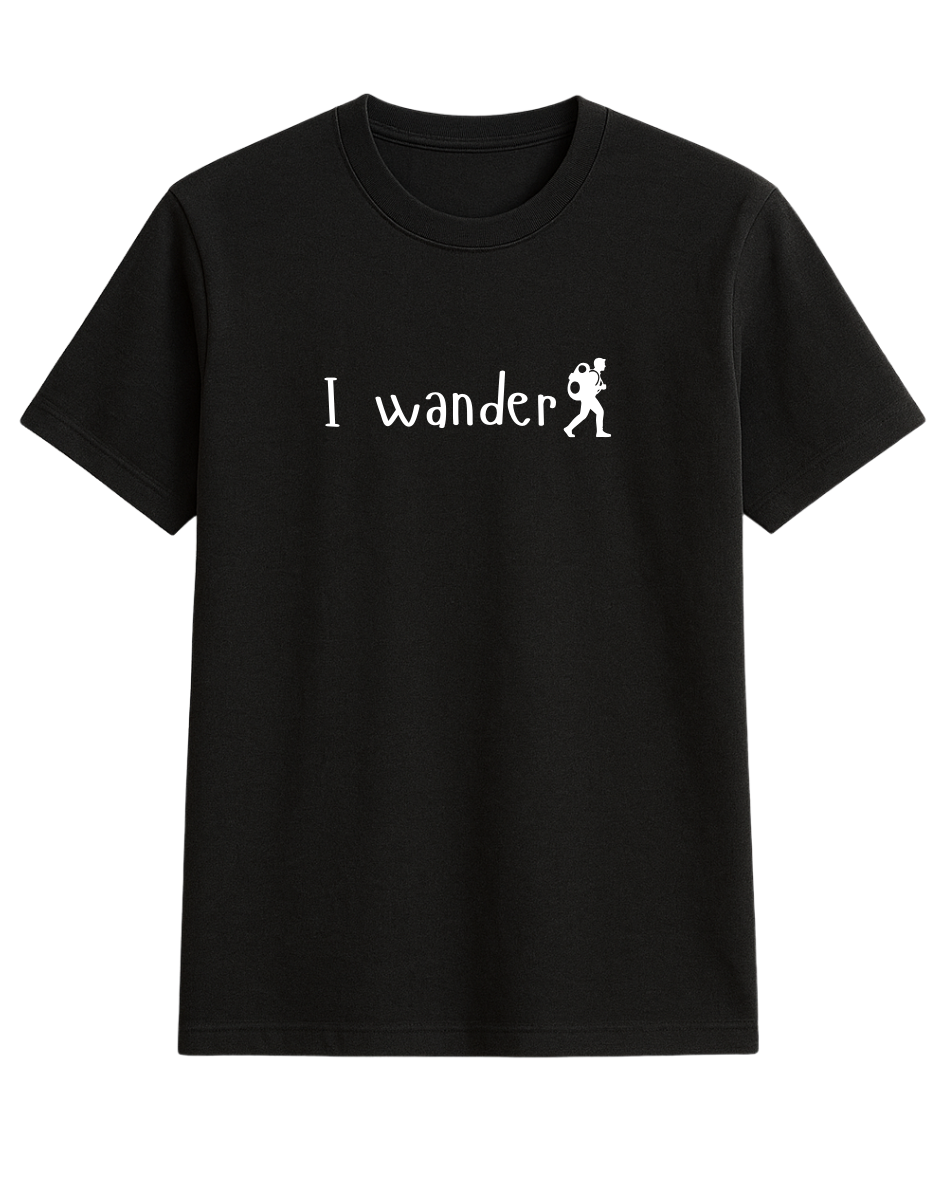 Black Travelling Couple - I wander, I follow Tees - Image 5