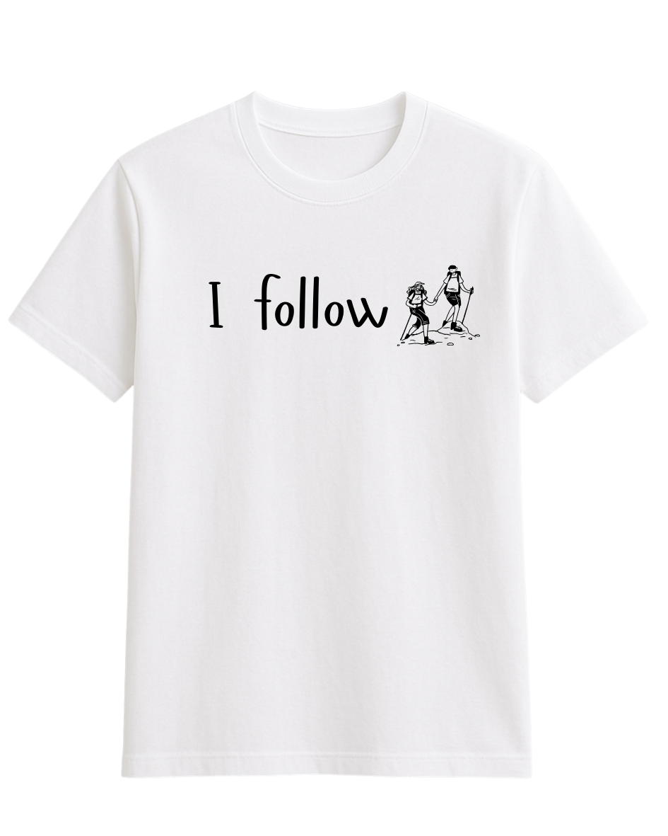 White (2) Travelling Couple - I wander, I follow Tees - Image 4